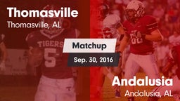Matchup: Thomasville High vs. Andalusia  2016