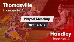 Matchup: Thomasville High vs. Handley  2016