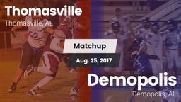 Matchup: Thomasville High vs. Demopolis  2017