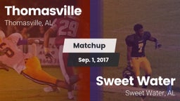 Matchup: Thomasville High vs. Sweet Water  2017