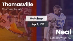 Matchup: Thomasville High vs. Neal  2017
