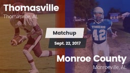 Matchup: Thomasville High vs. Monroe County  2017