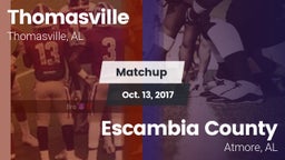 Matchup: Thomasville High vs. Escambia County  2017
