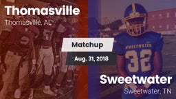 Matchup: Thomasville High vs. Sweetwater  2018