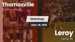 Matchup: Thomasville High vs. Leroy  2018