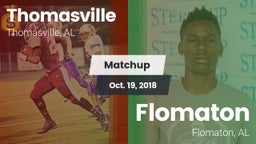 Matchup: Thomasville High vs. Flomaton  2018