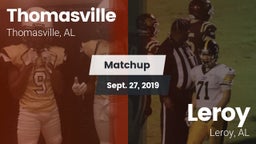Matchup: Thomasville High vs. Leroy  2019