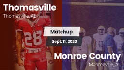 Matchup: Thomasville High vs. Monroe County  2020