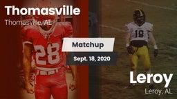 Matchup: Thomasville High vs. Leroy  2020