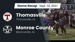 Recap: Thomasville  vs. Monroe County  2021