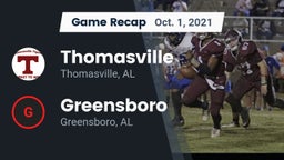 Recap: Thomasville  vs. Greensboro  2021