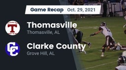 Recap: Thomasville  vs. Clarke County  2021