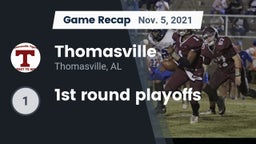 Recap: Thomasville  vs. 1st round playoffs 2021