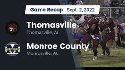 Recap: Thomasville  vs. Monroe County  2022