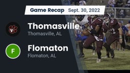 Recap: Thomasville  vs. Flomaton  2022