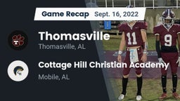 Recap: Thomasville  vs. Cottage Hill Christian Academy 2022