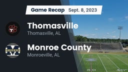 Recap: Thomasville  vs. Monroe County  2023