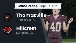 Recap: Thomasville  vs. Hillcrest  2023