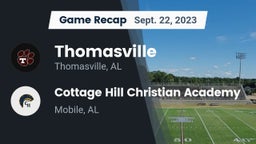 Recap: Thomasville  vs. Cottage Hill Christian Academy 2023