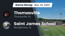 Recap: Thomasville  vs. Saint James School 2023