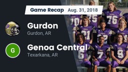 Recap: Gurdon  vs. Genoa Central  2018