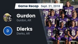 Recap: Gurdon  vs. Dierks  2018