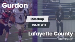 Matchup: Gurdon  vs. Lafayette County  2018