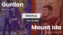 Matchup: Gurdon  vs. Mount Ida  2018