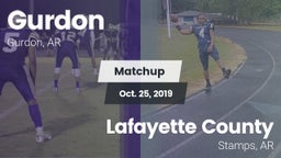 Matchup: Gurdon  vs. Lafayette County  2019