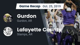 Recap: Gurdon  vs. Lafayette County  2019