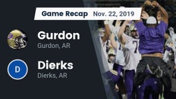 Recap: Gurdon  vs. Dierks  2019