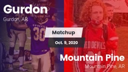 Matchup: Gurdon  vs. Mountain Pine  2020