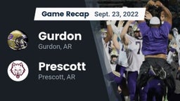 Recap: Gurdon  vs. Prescott  2022