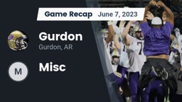 Recap: Gurdon  vs. Misc 2023
