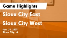 Sioux City East  vs Sioux City West   Game Highlights - Jan. 24, 2023
