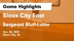 Sioux City East  vs Sergeant Bluff-Luton  Game Highlights - Jan. 30, 2023