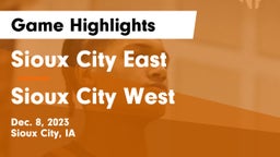 Sioux City East  vs Sioux City West   Game Highlights - Dec. 8, 2023