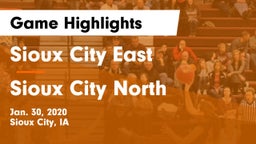Sioux City East  vs Sioux City North  Game Highlights - Jan. 30, 2020
