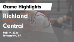 Richland  vs Central  Game Highlights - Feb. 9, 2021