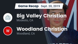 Recap: Big Valley Christian  vs. Woodland Christian  2019