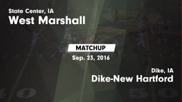 Matchup: West Marshall High vs. ****-New Hartford  2016