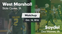 Matchup: West Marshall High vs. Saydel  2016