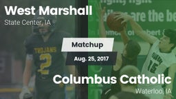 Matchup: West Marshall High vs. Columbus Catholic  2017