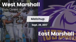 Matchup: West Marshall High vs. East Marshall  2017