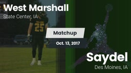 Matchup: West Marshall High vs. Saydel  2017