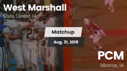 Matchup: West Marshall High vs. PCM  2018