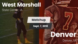 Matchup: West Marshall High vs. Denver  2018