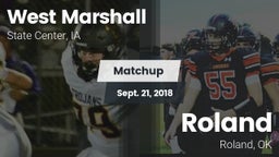 Matchup: West Marshall High vs. Roland  2018