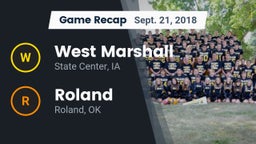 Recap: West Marshall  vs. Roland  2018