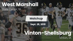 Matchup: West Marshall High vs. Vinton-Shellsburg  2018
